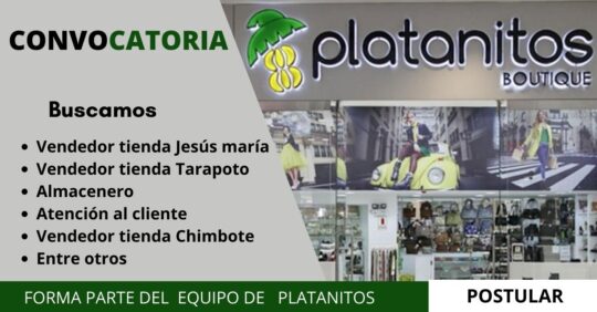 CONVOCATORIA DE PLATANITOS