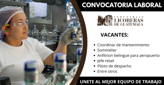 CONVOCATORIAS EN INDUSTRIAS LICORERIAS