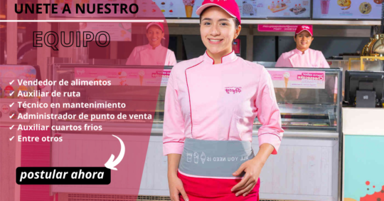 CONVOCATORIA DE TRABAJO DE HELADOS POPSY